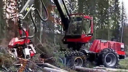 Японская чудо техника для рубки леса