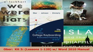 PDF Download  Ober  Kit 3 Lessons 1120 w Word 2010 Manual PDF Online