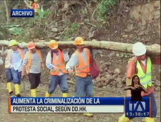Aumenta la criminalización de la protesta social, según DD.HH