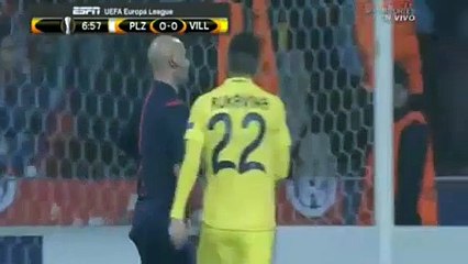 Daniel Kolář Goal - Plzen 1-1	Villarreal 10-12-2015