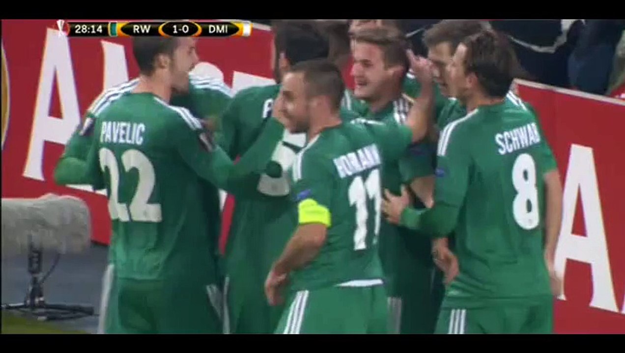 Steffen Hofmann Goal - Rapid Vienna 1-0 Din. Minsk - 10-12-2015