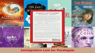 PDF Download  Immigration Law for Paralegals Read Full Ebook