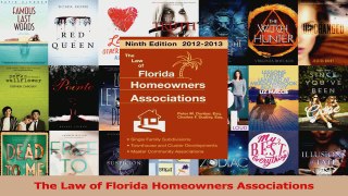 PDF Download  The Law of Florida Homeowners Associations PDF Full Ebook