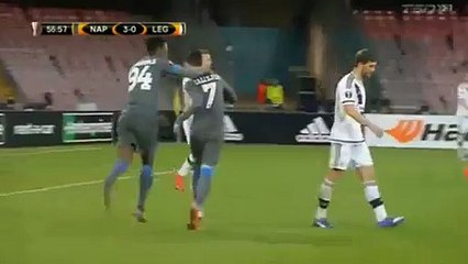 Juanmi Callejón Goal - Napoli 3 - 0 Legia 10-12-2015