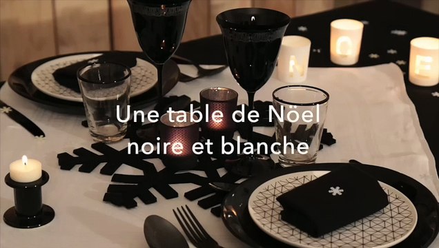 Déco de table : Ambiance noire & blanche