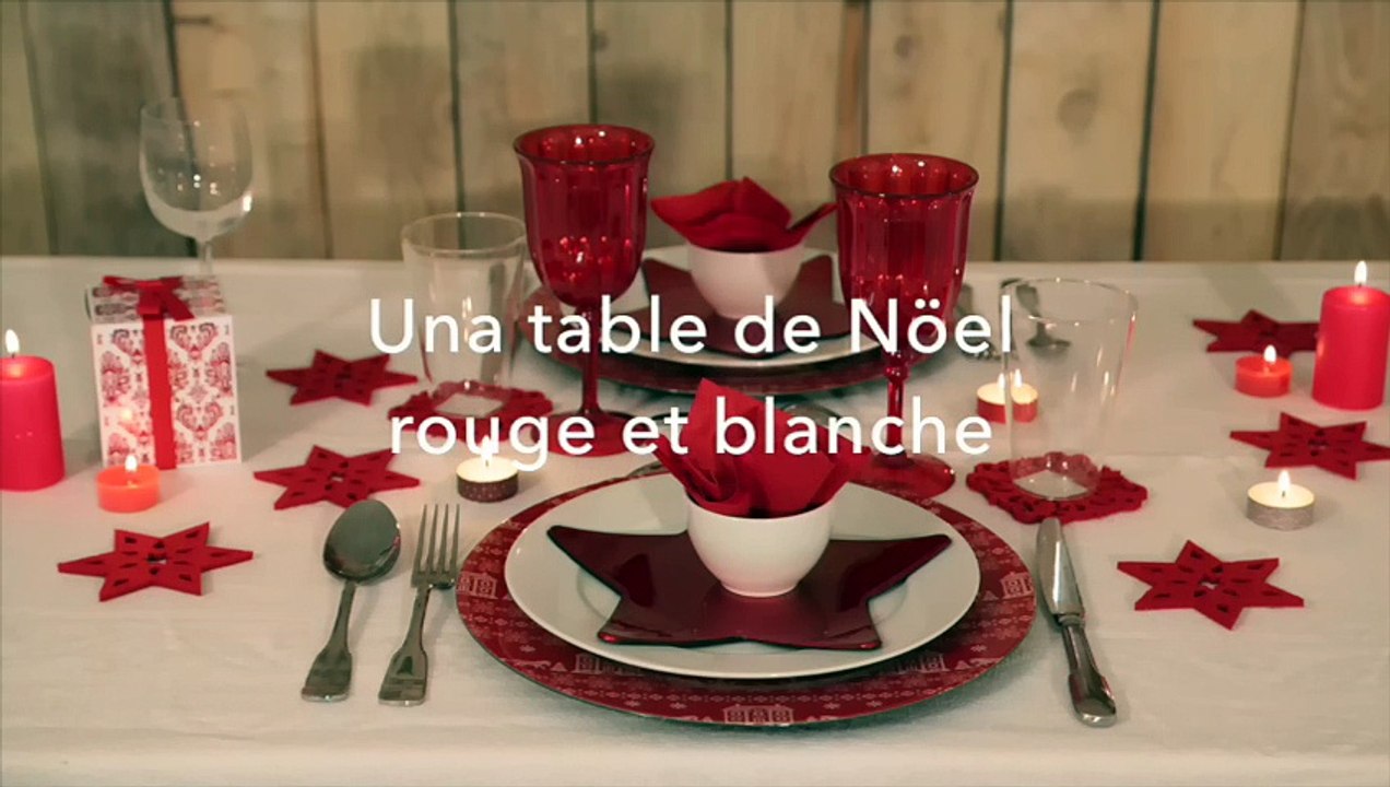 DIY : Déco de table : Ambiance déco de table rouge et blanche