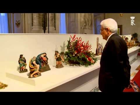 Roma - Mattarella alla mostra 'Presepi d'Italia' (10.12.15)