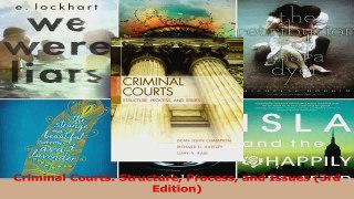 PDF Download  Criminal Courts Structure Process and Issues 3rd Edition PDF Full Ebook