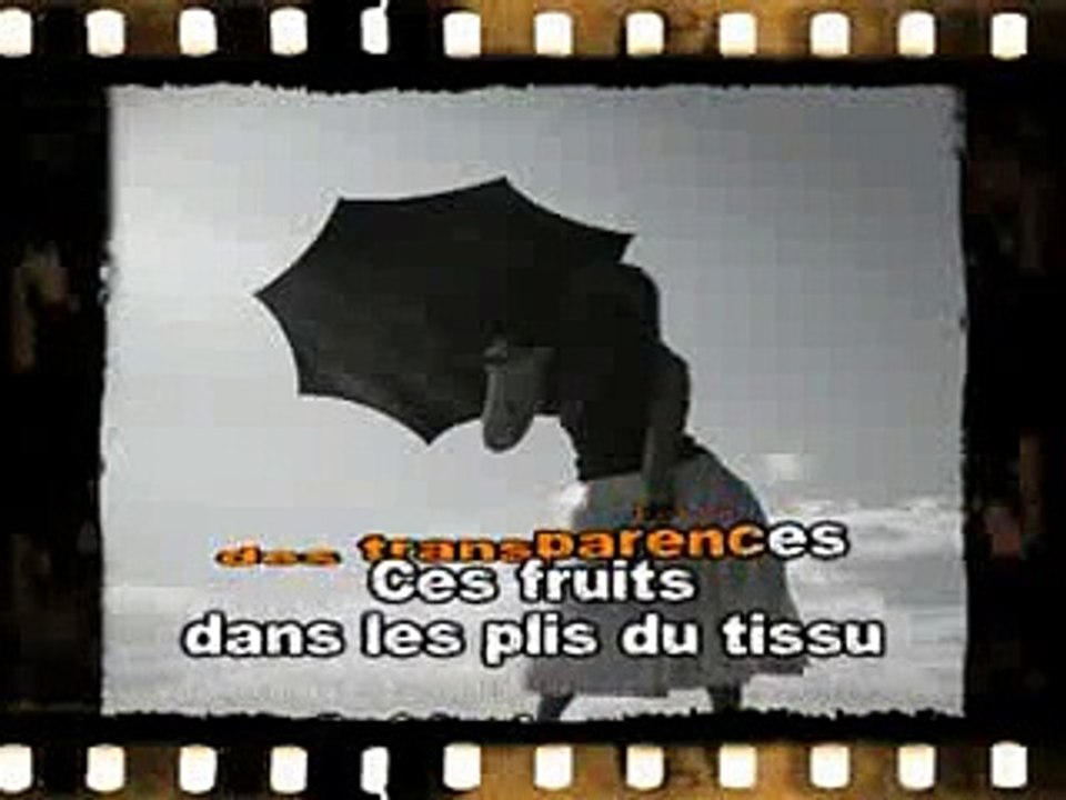 Karaoke Francis Cabrel , La Robe et l'échelle ( Instrumental+paroles écrites)