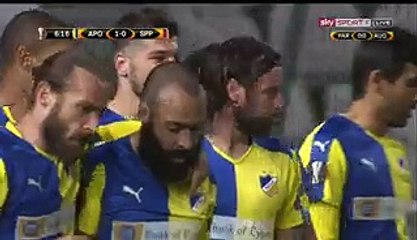 Cavenaghi Goal - APOEL 1-0 Sparta Prague - 10-12-2015 -