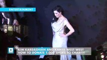 Kim Kardashian and Kanye West West Vow to Donate 1,000 Shoes to Charity