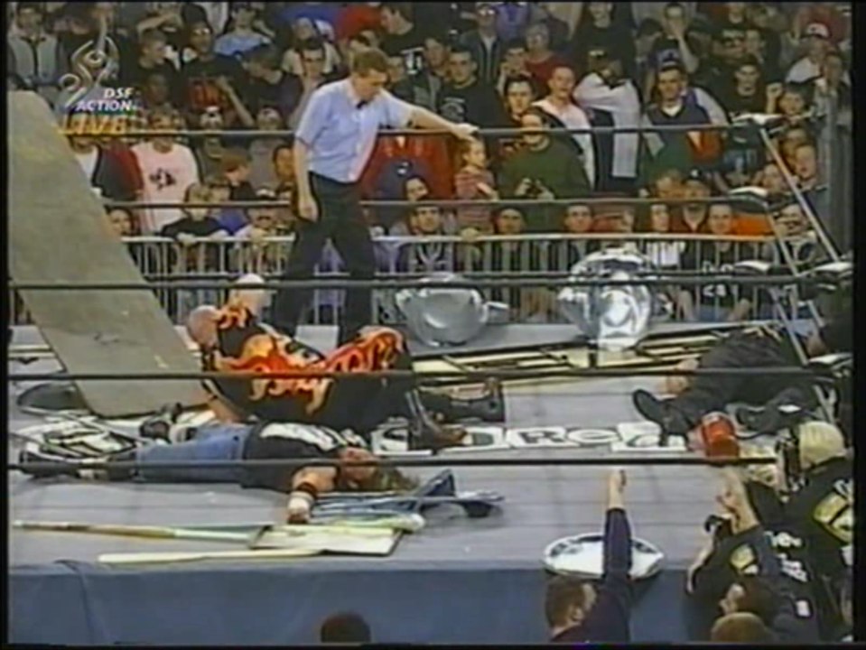 Raven vs Bam Bam Bigelow vs Hak - Uncensored 1999 (German)
