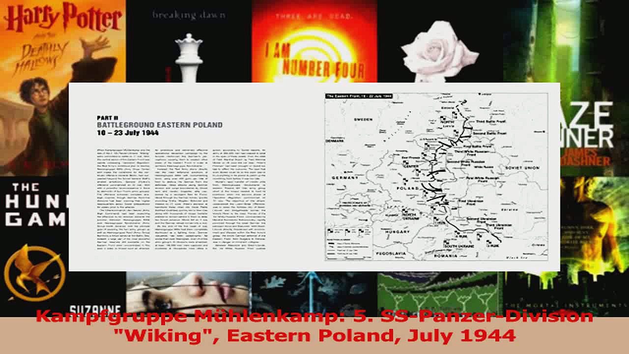 PDF Download  Kampfgruppe Mühlenkamp 5 SSPanzerDivision Wiking Eastern Poland July 1944 Download Full Ebook