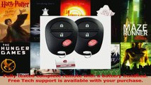 BEST SALE  2 Keylessoption Replacement 3 Button Keyless Entry Remote Control Key Fob Compatible with