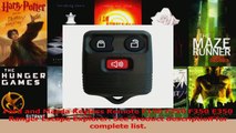 HOT SALE  New Replacement Keyless Remote Key Fob for Ford and Mazda F150 F250 F350 E350 Ranger