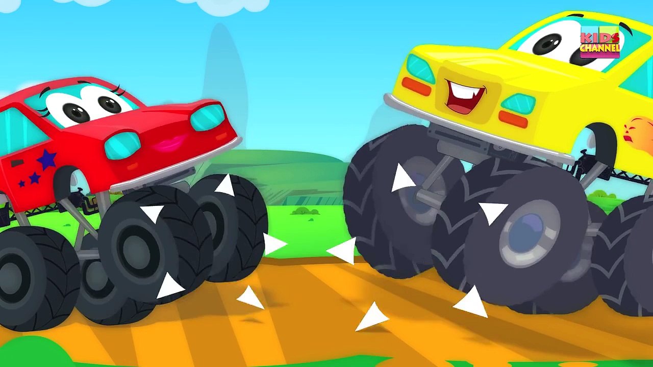 Monster Truck Songs | Rig A Jig Jig | Nursery Rhymes For Kids And Babies
