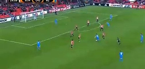 Joris van Overeem Goal - Ath Bilbao 0 - 1 AZ Alkmaar - 10_12_2015