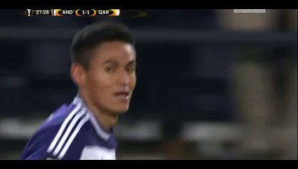 Andy Najar Goal - Anderlecht 1-1 Qarabag - 10-12-2015
