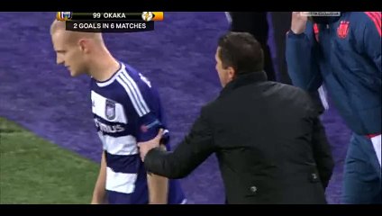Stefano Okaka Goal - Anderlecht 2-1 Qarabag - 10-12-2015