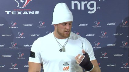 Watt: I broke my hand in practice yesterday and I'll play on Sunday