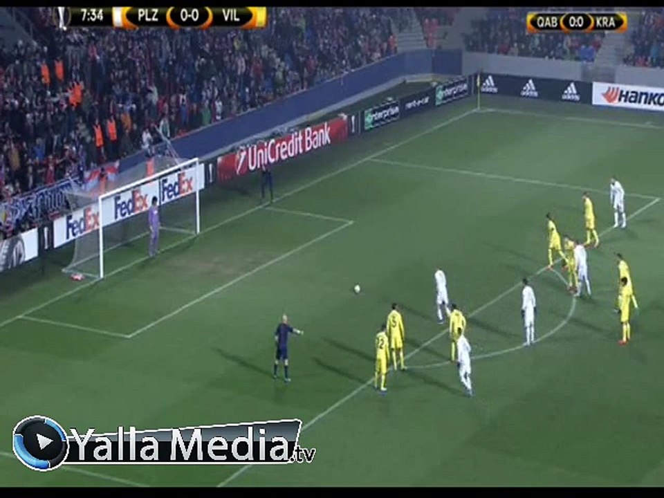 اهداف مباراة ( فيكتوريا بلزن 3-3 فياريال ) الدورى الاوروبى