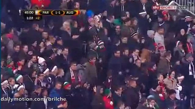45' Goals & Highlights - Partizan 1-1 Augsburg (Europa League) 10.12.2015