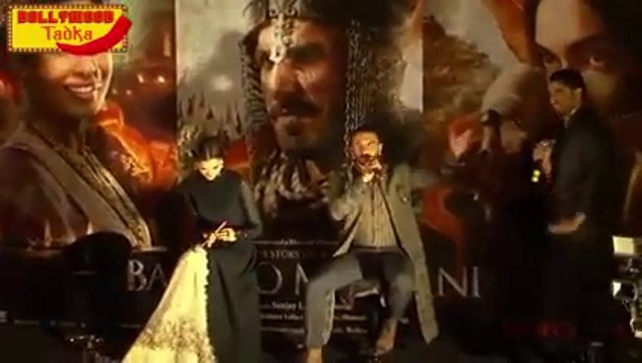 Bajirao Mastani 2015 _ Ranveer, Deepika & Priyanka Describing SLB In One Word !
