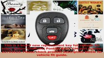 HOT SALE  New 4 Button Remote Car Key Fob for select Saturn Chevrolet Pontiac Buick GM 22733523