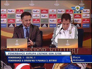 Vítor Pereira'nın Basın Toplantısı - Fenerbahçe 1 - 1 Celtic