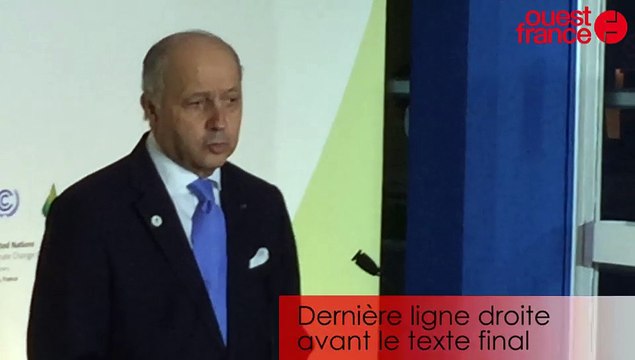 COP21. fabius estime qu'il est temps de conclure