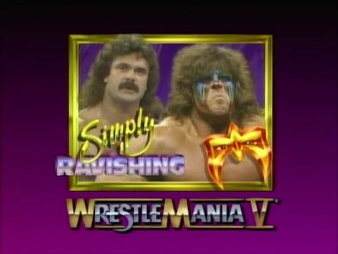 WWF Wrestlemania V - Rick Rude Vs. The Ultimate Warrior