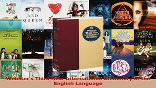 PDF Download  Websters Third New International Dictionary of the English Language Download Full Ebook