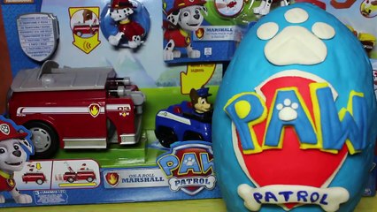Paw Patrol Cartoon Toys Characters Giant Surprisse Egg Play Doh 2015