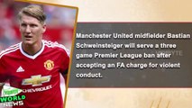 Bastian Schweinsteiger Handed Three Game Ban by FA