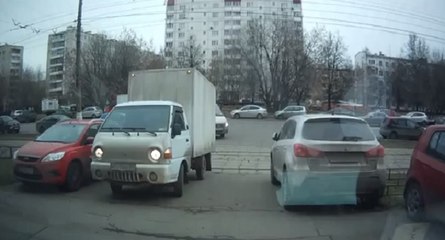 Drôle de surprise pour cette camionnette