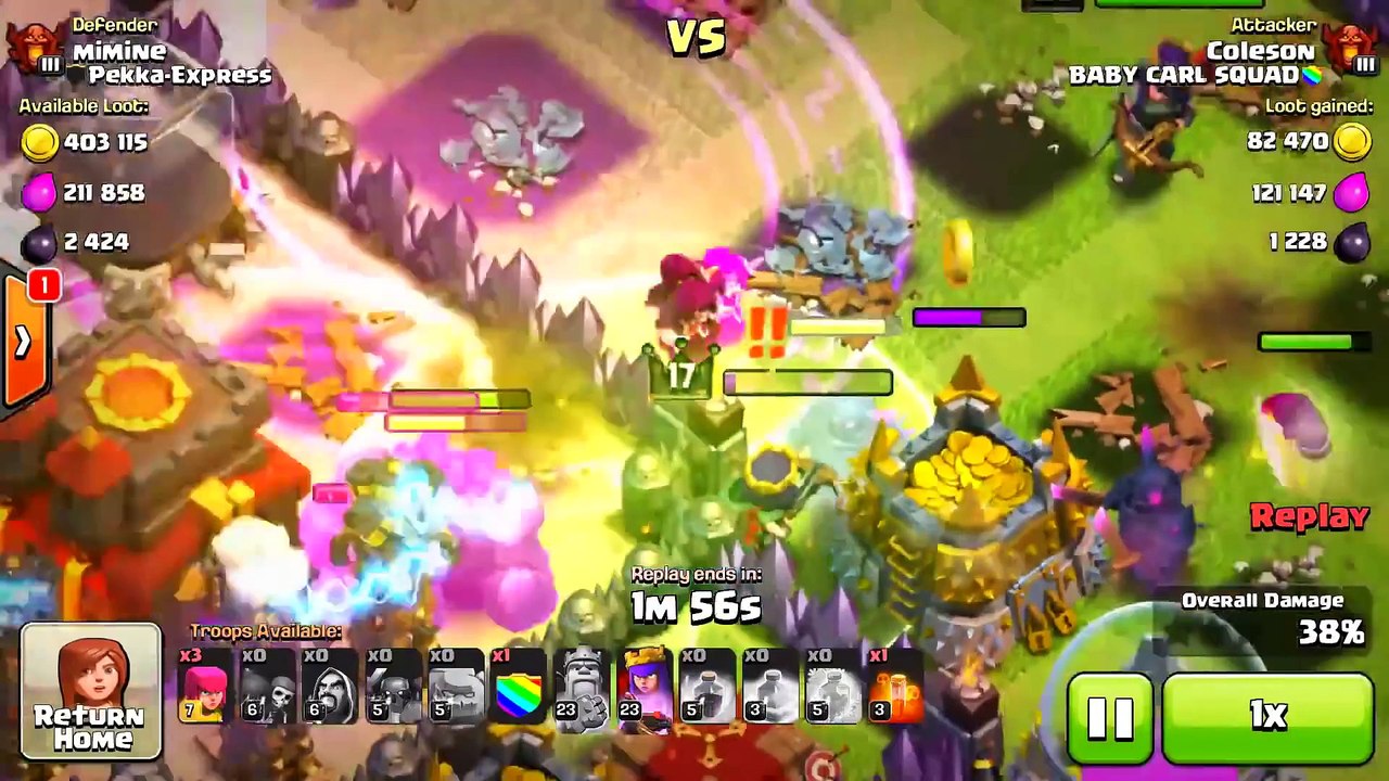 Clash of Clans-MY CHAMPION LOOT WORLD RECORD!!! Funny Moments+CRAZY ARMIES_!