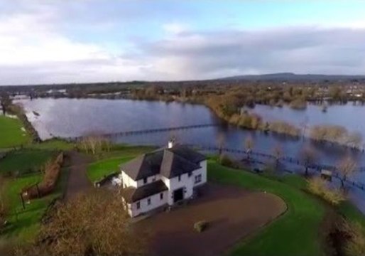Drone Footage Shows Severity of Flooding in Ireland After Storm Desmond