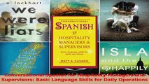 Download  Conversational Spanish for Hospitality Managers and Supervisors Basic Language Skills for PDF Free