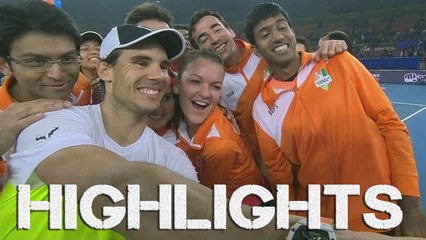 Nadal vs Roger-Vasselin, IPTL 2015, Highlights HD - 5th Match Singles - 10/12/15