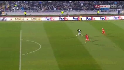 Oumarou Goal - Partizan 1-0 Augsburg- 10-12-2015