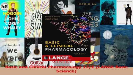 Basic and Clinical Pharmacology 12E LANGE Basic Science Read Online