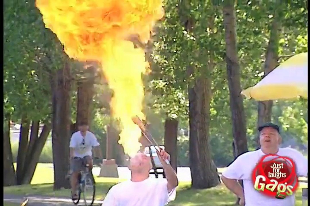 Fire Breathing in Slow Motion - The Slow Mo Guys