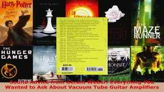 Download  Sound Advice from Gerald Weber Everything You Wanted to Ask About Vacuum Tube Guitar EBooks Online
