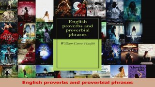 Download  English proverbs and proverbial phrases PDF Free