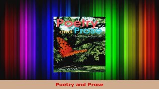Read  Poetry and Prose PDF Free