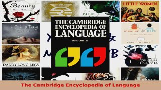 Read  The Cambridge Encyclopedia of Language EBooks Online