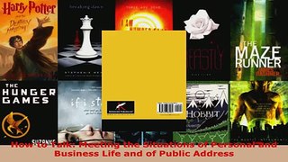 Read  How to Talk Meeting the Situations of Personal and Business Life and of Public Address Ebook Free