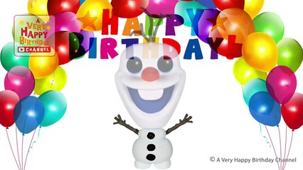 Olaf Sings Happy Birthday Traditional Song Frozen Theme Party Celebration