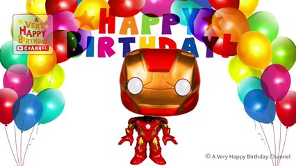 Iron man Sings Happy Birthday Song Greetings Marvel Heroes Theme Party Celebration