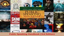 Read  Public Speaking Handbook 3rd Edition PDF Free